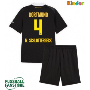 Borussia Dortmund Nico Schlotterbeck #4 Replik Auswärtstrikot Kinder 2026-27 Kurzarm (+ Kurze Hosen)